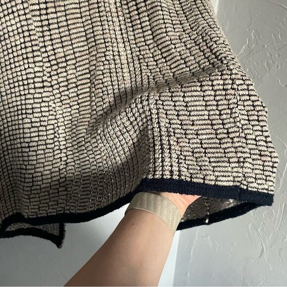 NIC+ZOE Women's Cardigan in Cream and Black Career Wear Workwear Traditional - Picture 7 of 8